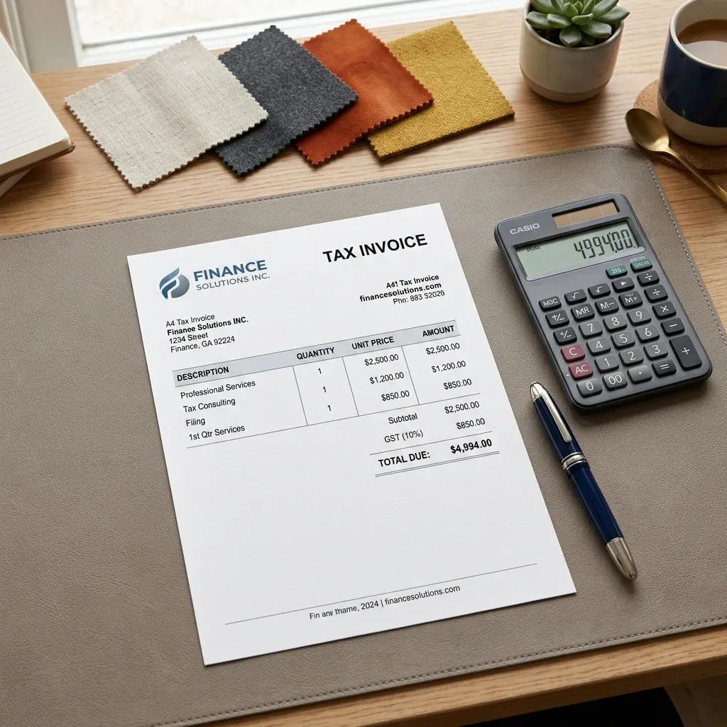 GST billing documents for garment retailers